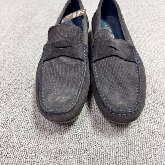 Geox U Moner Shoes U44Q6D Slip On Mens Leather Brown Size 10 New main image 4